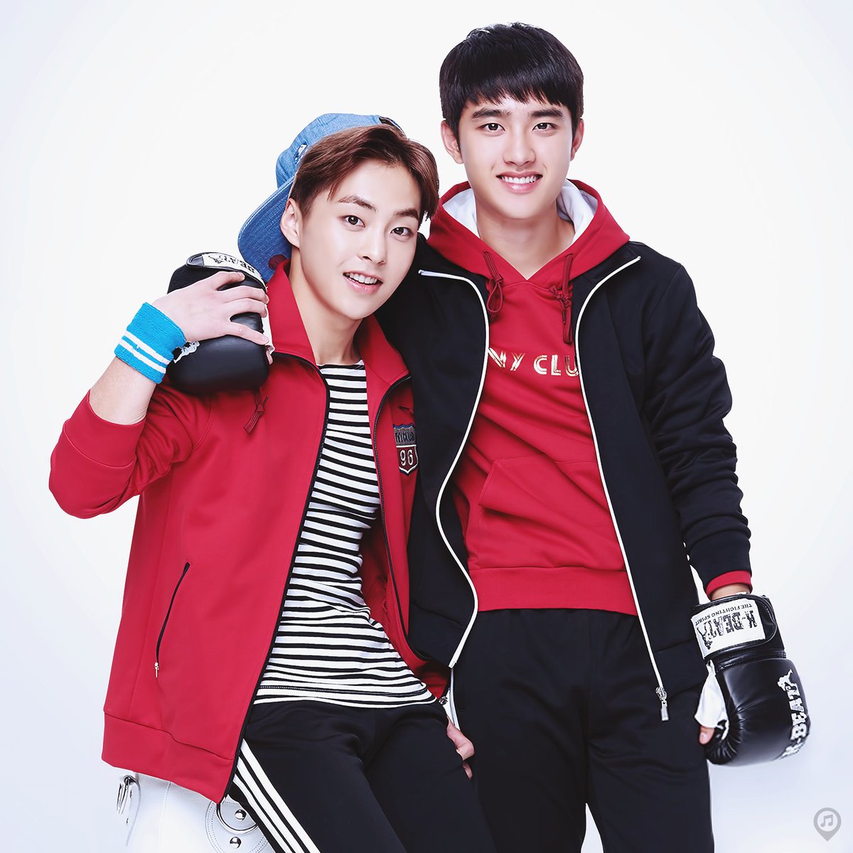 Photoshoot buddies.  #시우민   #경수   #EXO  @weareoneEXO