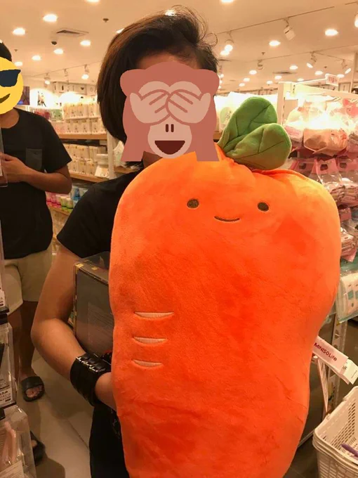 WTF?!! Hahaha i saw a carrot plush dat looks exactly like da one i drew 