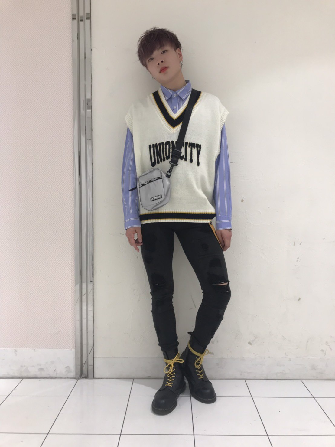 Wego 調布パルコ店 Blog Up 韓国風コーデの紹介です T Co Qxrn1zlgzi 調布パルコ ベスト ストライプシャツ 韓国風コーデ T Co Hx90ovln3p Twitter