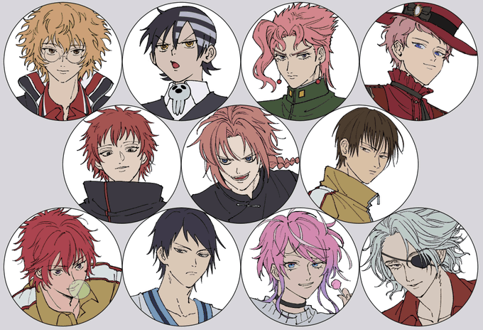 #リプきたキャラの顔だけ描く やりました!全員顔が良くて、楽しかったです!!反応ありがとうございました🥰 