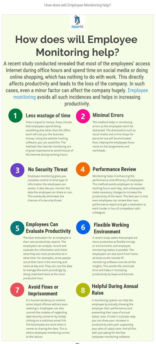 EmployeeTrail's tweet image. How Employee Monitoring Software helps?
Visit us - employeetrail.com
#EmployeeMonitoringSoftware #MonitoringSoftware #ComputerMonitoringSoftware