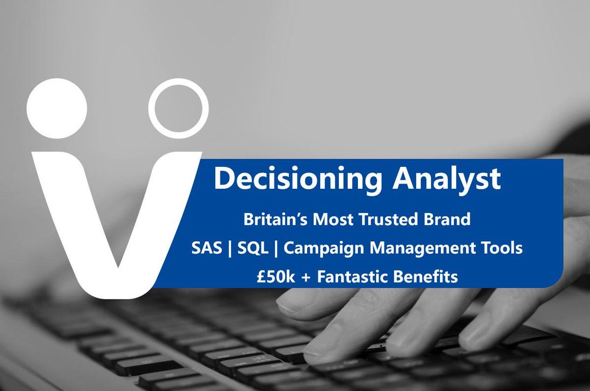 CVMPeople's tweet photo. One of the UK's leading campaign decisioning teams is looking for their next Decisioning Analyst! If you're looking for your next role or know someone who is, contact Reeta Bhatnagar today https://t.co/UoDxGU0TGP

For the best opportunities &amp; latest thinking follow our page https://t.co/Lh6hTWQtKV