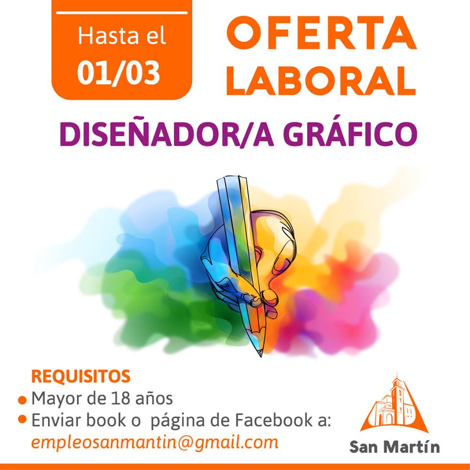 SMI_Mza's tweet photo. OFERTA LABORAL!!!
#Disenador #DiseñadoraGáfico #EmpleadaDoméstica #OfertaLaboral
Acercate a nuestra #OficinadeEmpleo https://t.co/a2drCOGnIe