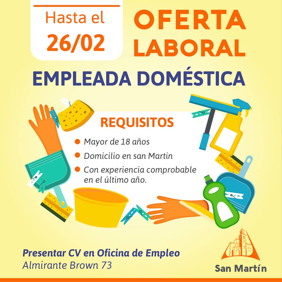 SMI_Mza's tweet photo. OFERTA LABORAL!!!
#Disenador #DiseñadoraGáfico #EmpleadaDoméstica #OfertaLaboral
Acercate a nuestra #OficinadeEmpleo https://t.co/a2drCOGnIe