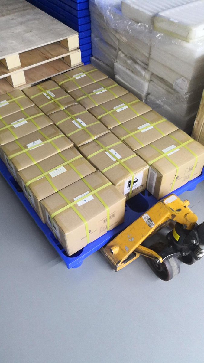 The first batch of the Electroneum M1 phone have arrived. #M1 #MWC19 #Mobile #Electroneum #ETN
