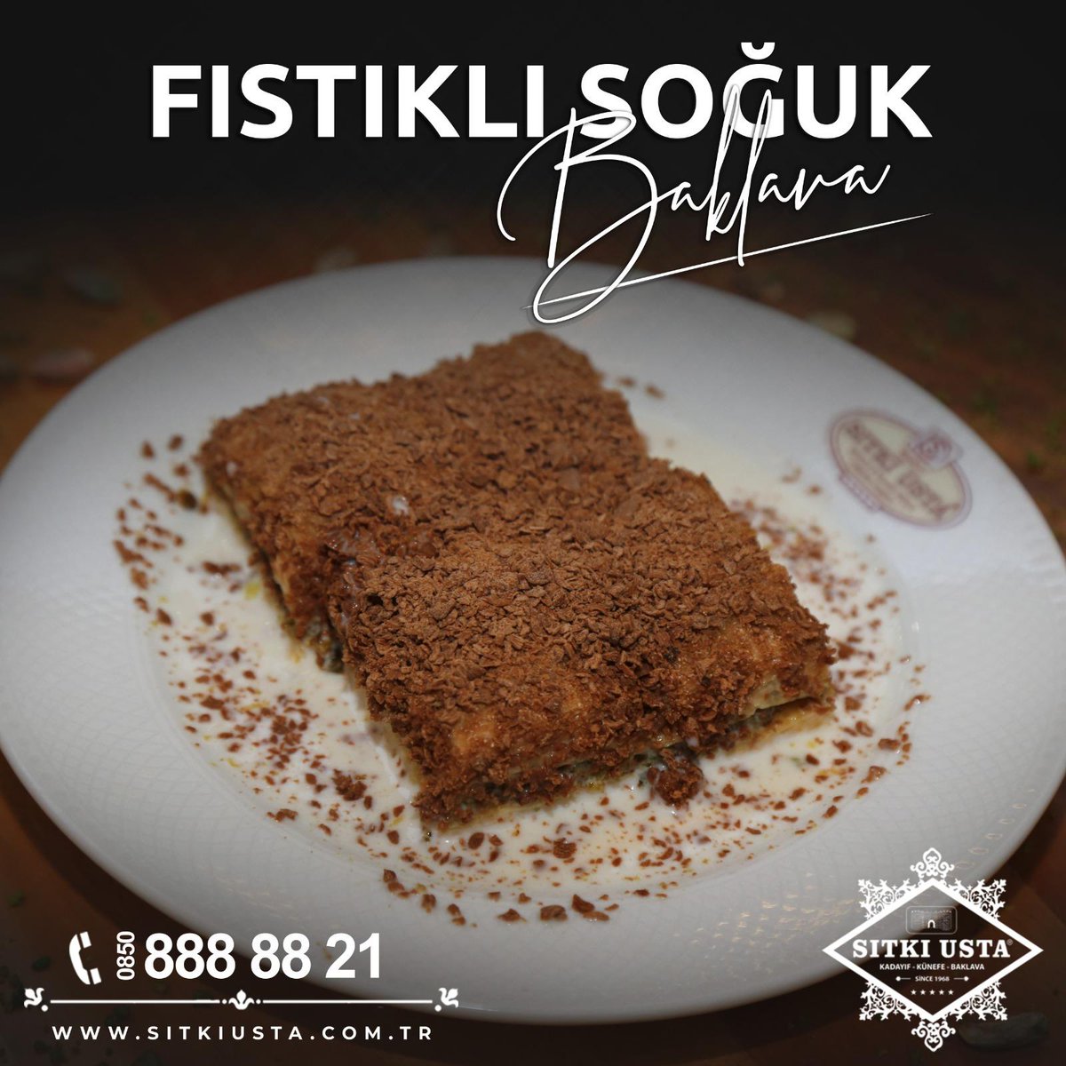 sitkiusta's tweet photo. Fıstıklı Soğuk Baklava😊#sitkiusta #kadayıf #baklava #künefe #tatlıkeyfi #entatlianlar #diyarbakır https://t.co/xLbt10fR7q