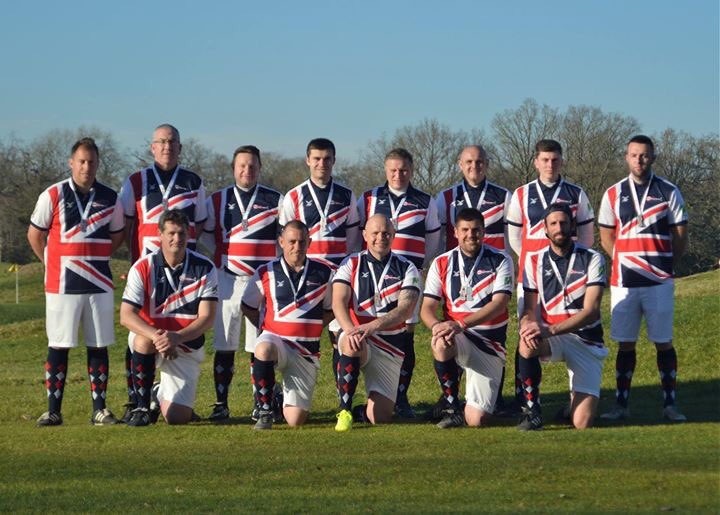 Team UK World Cup Stars were presented with their medals by Captain <a href="/MarkScotchie/">Mark Scotchford</a>

The 30 strong squad were defeated in the final in December on goal difference after tying France 3-3

<a href="/BenClarke_ukfg/">Ben Clarke | FootGolf</a> was also awarded his medal for finishing top UK player (2nd overall)

#FootGolf