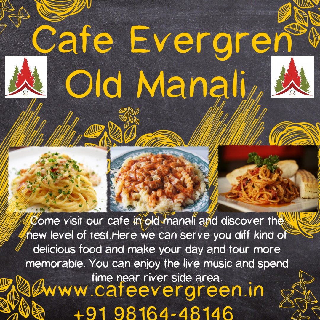 Come visit our cafe in old manali and discover the new level of test.Here we can serve you diff kind of delicious food and make your day and tour more memorable. Know more about cafe just click here 
cafeevergreen.in | 98164-48146
#oldmanalicafe #foodinmanali
