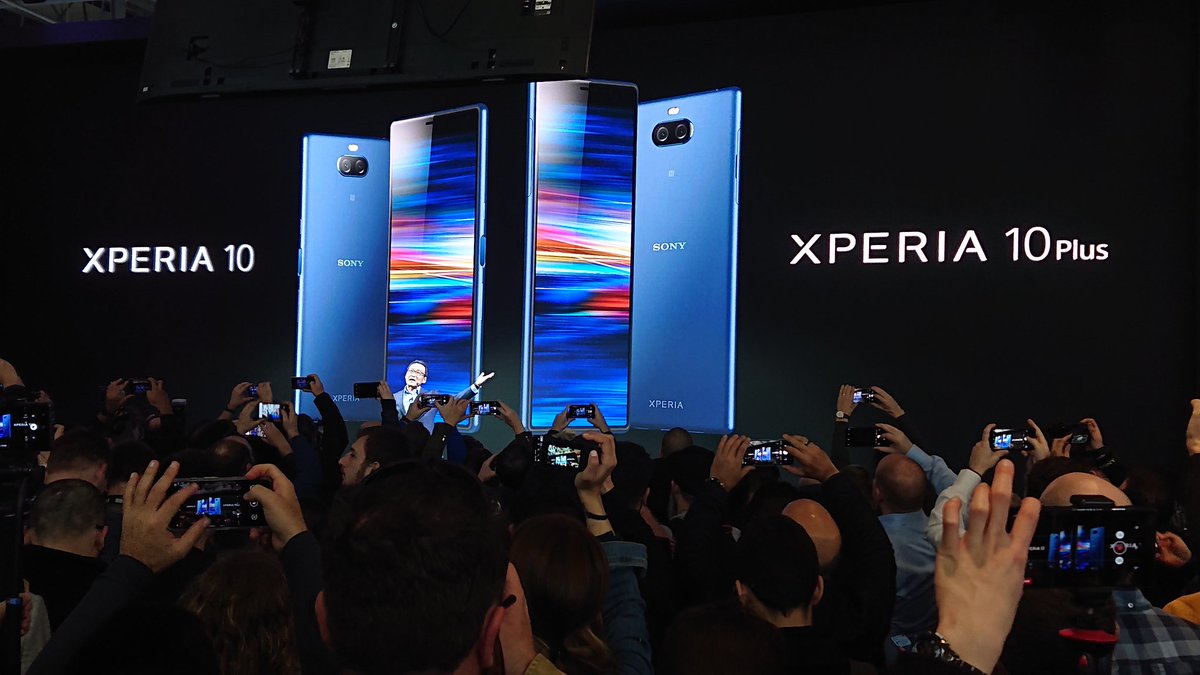 Welcoming the Xperia 10 and Xperia 10 Plus with 21:9 displays to the #Xperia family on stage at #SonyMWC bit.ly/2X9EHPl