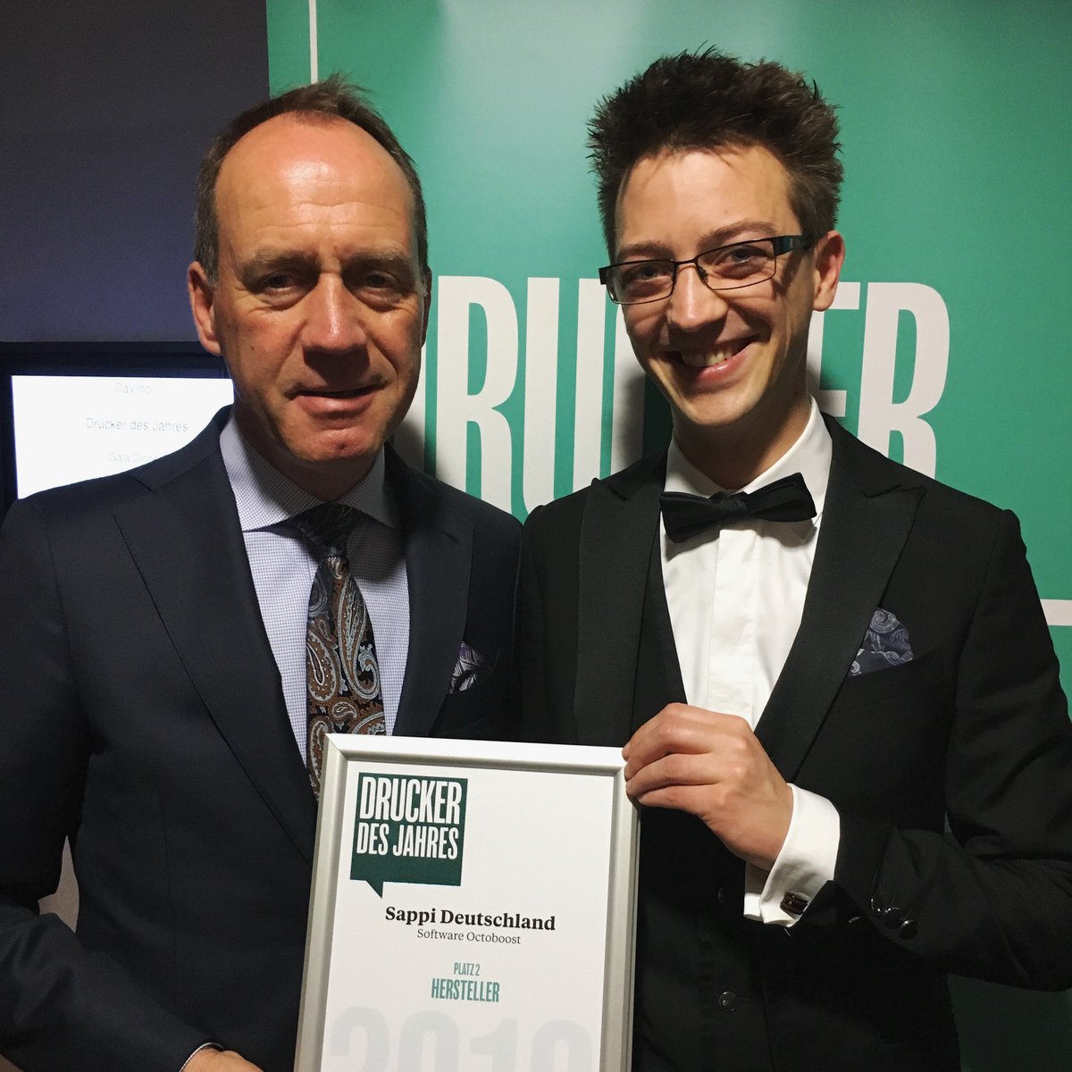 SappiEurope's tweet photo. We became second at the #druckerdesjahres event in the category producer #innovation, for our digital solution #OctoBoost. Thank you to all readers of Druck&amp;Medien magazine! And congratulations to the winner #Heidelberg! Learn more: https://t.co/ioxaWc2a7W https://t.co/t2dWeCI06m