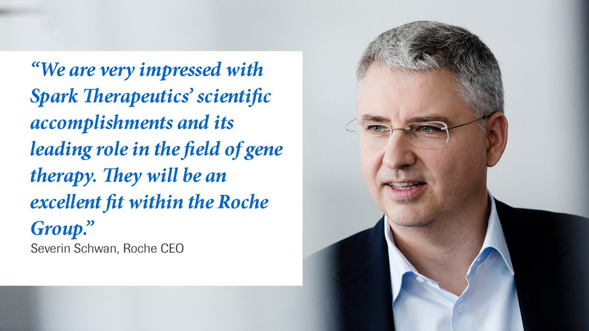 Spark Therapeutics, a pioneering company in the field of gene therapy, entered into an agreement to join the Roche Group as an independent company based in Philadelphia. ow.ly/rCQ330nOVnB #SparkTherapeutics #Genetherapies #Biotech
