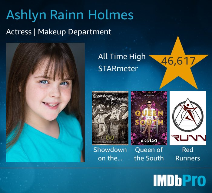 ashlyn_rainn's tweet image. Check out my rankings on #imdb #atlantabound #lookingforrep #talentagencyofatlanta #childactor #risingstar2019 #atlanta 
#acting #actorslife #ashlynrainn #ashlyn_rainn #AshlynRainnofficial 
pro.imdb.com/name/nm9498056…