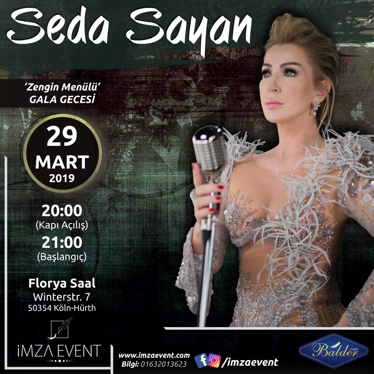 imzaevent's tweet photo. Türk müziğinin başarılı sanatçısı @sedasayan ile 29 Mart’ta Köln’deyiz. 

@imzaevent @OguzArinmis https://t.co/ALTW2p7hXB