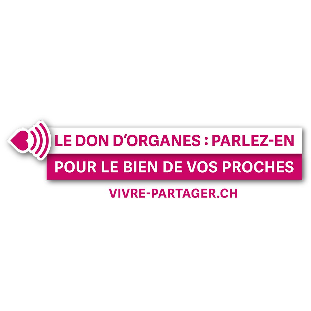 vivrepartager's tweet photo. « Le don d’organes : parlez-en. Pour le bien de vos proches ». Tel est le message de la campagne de sensibilisation lancée aujourd’hui par l’Office fédéral de la santé publique en partenariat avec Swisstransplant. Téléchargez le communiqué de presse. https://t.co/dMpkMAnxoa https://t.co/73LnZaHB2X