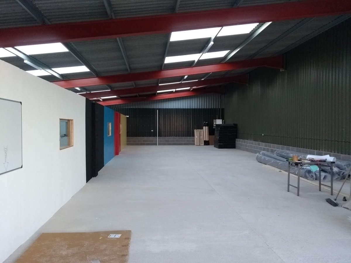 IndigoArchery's tweet photo. No longer an empty industrial unit - we are working hard to get the new range up and running https://t.co/iPYyp1cOE7