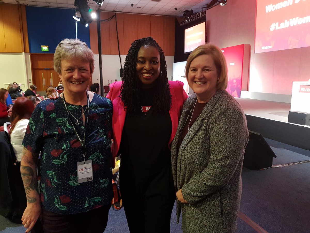 SuzanneBrookfie's tweet photo. Had privilege of listening to fellow Labour women and trade unionists at Telford not least @DawnButlerBrent who was generous with her time all weekend. Also @MGreenwoodWW for great speech and @HackneyAbbott #LabWomen19 https://t.co/euzN0Sx1U2