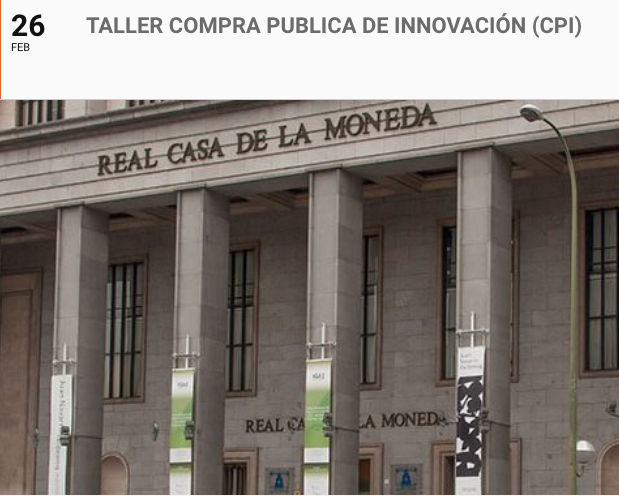 redinnpulso's tweet photo. Taller de Compra Pública de Innovación organizado por la Red dentro del marco de CNIS.
Inscripciones e información:
👉 https://t.co/PeiAQz5qWf
📍Madrid
🗓️26 feb 5pm - 8:30pm
#CPI #Innpulso https://t.co/4dLK1ryDzQ