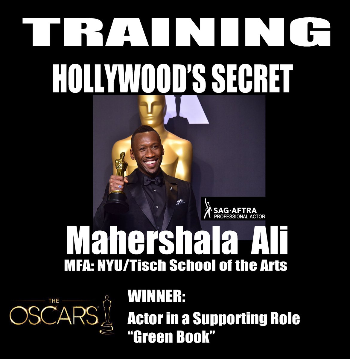 RalphsLMathers's tweet photo. Dreams are important but those who succeed in #Hollywood share #HollywoodsSecret:Training.
Showing up won't make you a professional #Actor.
Paying $45 for a #PayToPlayScam #CastingWorkshop won't either.
#GreenBook #SAGAFTRA @NYUTischSchool #MarhershalaAli #Oscars2019 #actorlife https://t.co/DMdfUoSMni