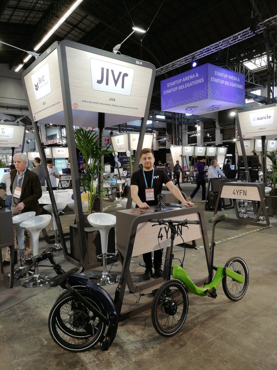 jivrbike's tweet photo. #4YFN19 is on! Drop by our booth G2.4 in hall 8 #FiraMontjuic to test our #jivrbike and meet our team! #ebikes #Barcelona #MWC2019 https://t.co/odrgkXjZre