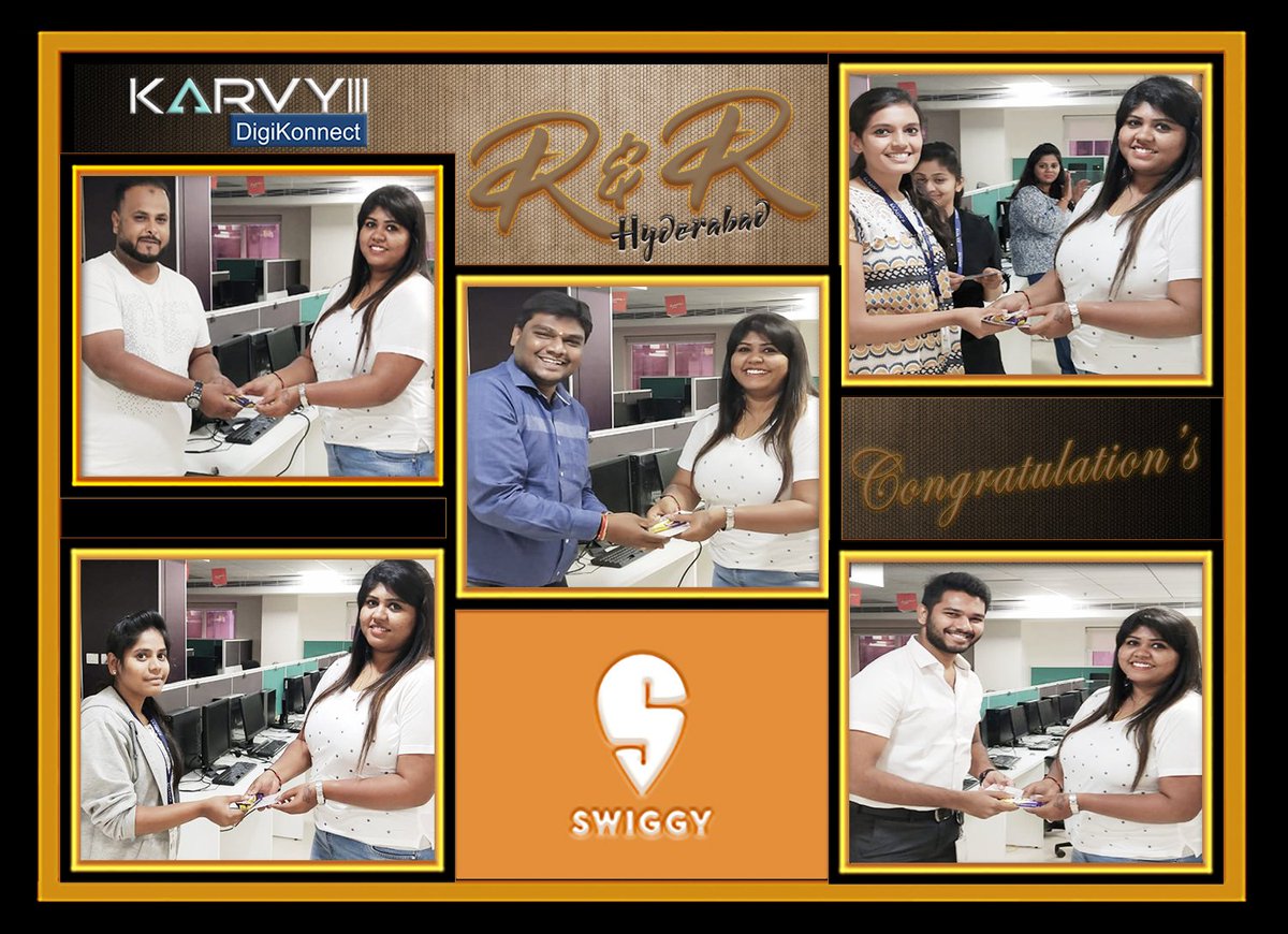 KarvyD's tweet photo. Reward &amp; Recognition at Karvy... !!!

#Karvy #Hyderabad #Swiggy #Hyderabad https://t.co/oMGaNgs6Z2