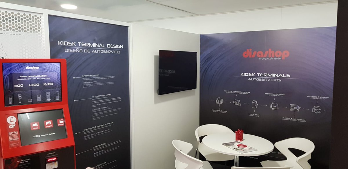 ¡Ya estamos listos!
Puedes venir a visitarnos a nuestro stand en el Pabellón Español del #MWC y conocer todo acerca de nuestros autoservicios #SpainMWC
<a href="/redpuntoes/">Red.es</a> #MWC19