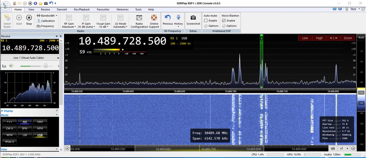 philetaylor's tweet image. Enjoying receiving the #QO-100 transponder can&apos;t wait for the bits to arrive for my transmit antenna courtesy of @uhf_satcom @amsatdl @AmsatUK #sdrconsole