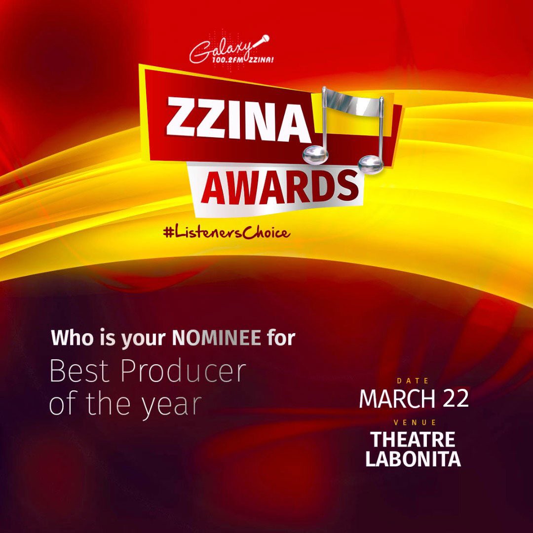 GalaxyFMUg's tweet photo. Nominate your best producer of the year 2018/19 

#ZzinaAwards19 https://t.co/D0dlGbmigT