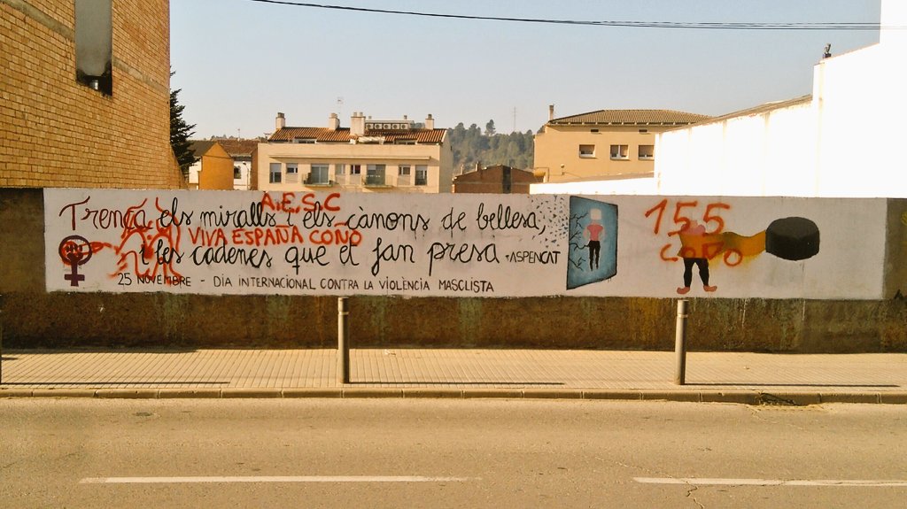 CupNavarcles's tweet photo. Aquest és el nivell dels partidaris del 155. Masclisme, unionisme per la força i indigència intel·lectual #NoPassaran #Navarcles https://t.co/gQWxToLHxB