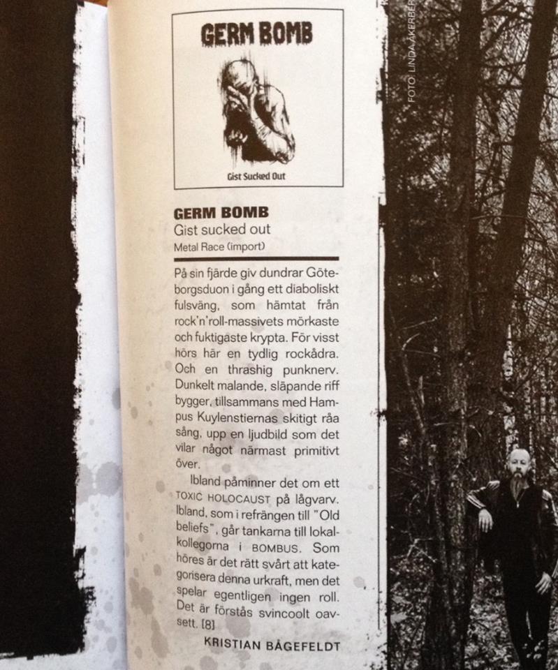 germbombmusic's tweet photo. Great review of new album in Close up magazine #gistsuckedout #closeupmagazine #gistsuckedout #germbomb https://t.co/1ow54eVBeB