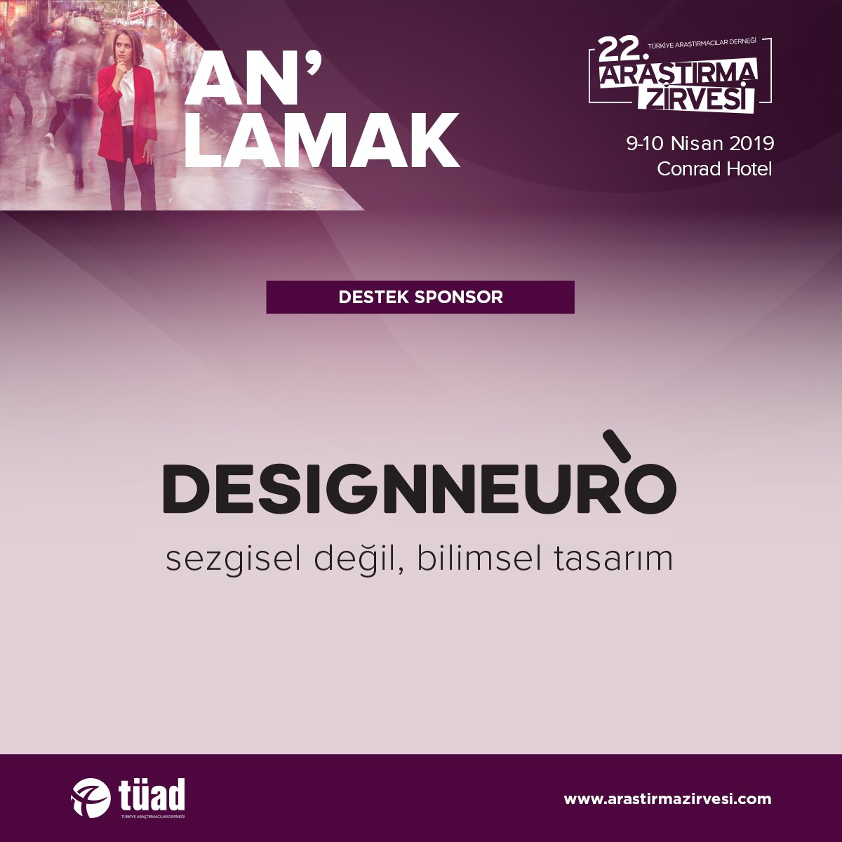 22. Araştırma Zirvesi'nin görsel tasarımlarını hazırlayan <a href="/designneuro/">Designneuro</a> da sponsorlarımız arasında yerini aldı. #AraştırmaZirvesi #Anlamak #9ve10Nisan 
arastirmazirvesi.com