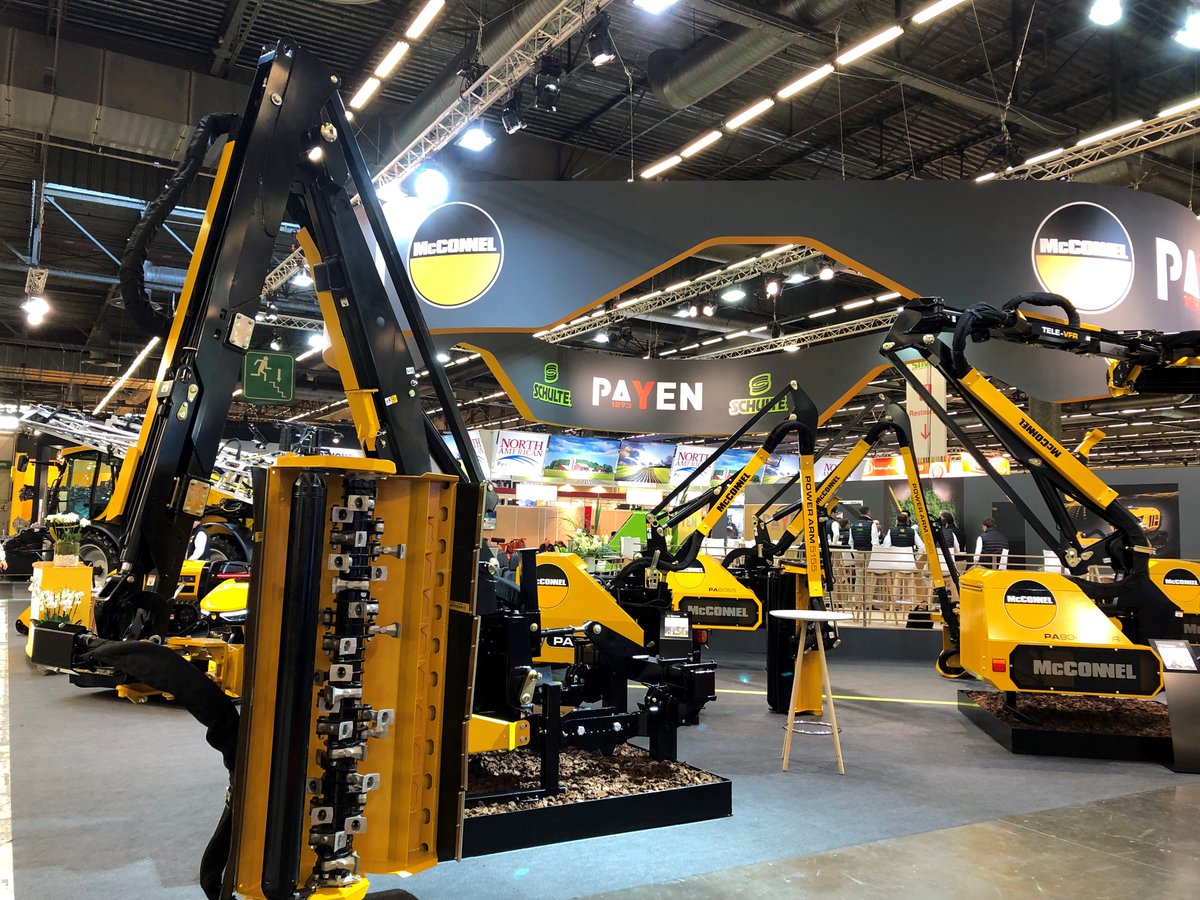 McConnelPower's tweet photo. Fantastic photos of McConnel's French distributor, PAYEN Import's stand at @sima_paris! Featuring the #ROBOCUT range, plenty of #PowerArms, #Agribuggy and more! The show is located in Paris and runs from 24th - 28th February π«π· https://t.co/RXBCC5Ce5j
