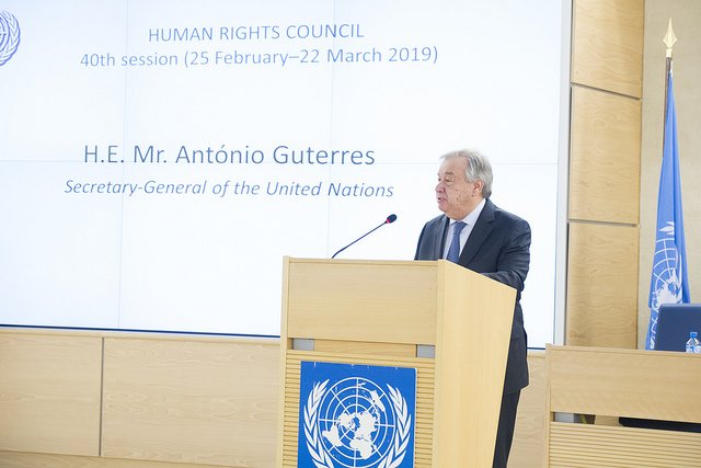 antonioguterres's tweet photo. The human rights agenda is losing ground in many parts of the globe – but I am not losing hope. We see troubling trends, but also powerful movements for human rights &amp; social justice. https://t.co/VAfF9eGUyE https://t.co/gpqyUTTiEq