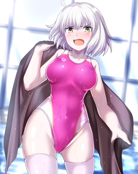 FGO ジャンヌ・オルタ 競泳水着

「何なのよこの水着は…何で私がこんな目立つ色の…
 は?太ももをもっと見せてほしい?バッカじゃないの!?」

 とか罵られたい 