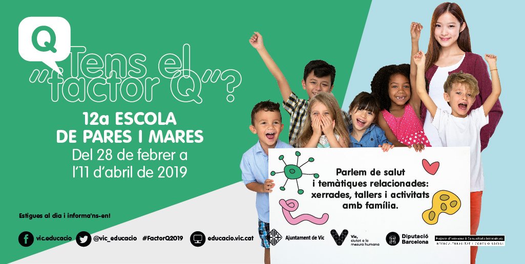 SantTomas_'s tweet photo. @SantTomas_ acull dues de les xerrades de la 12a Escola de pares i mares de #Vic 📰 https://t.co/7fw0bZiiFp
📆6 de març - "Moure's és vida! La importància del moviment i el desenvolupament"
📆18 de març - "La inclusió: factor de salut social"
#FactorQ #EscolaEstel #CDIAPTrisTras https://t.co/LztHzGzAmT