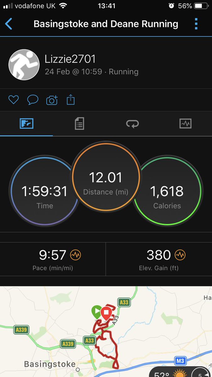 LizzieLynq's tweet photo. After feeling like rubbish all week I am chuffed with this! Really pleased I managed to run the whole 12 miles. It was lovely and sunny and reminded me why I started running in the first place https://t.co/pT3T3cq2LN @sagefoundation @sageuk #SageRunningSquad #mysoftrunners https://t.co/ryPE2jkAZB