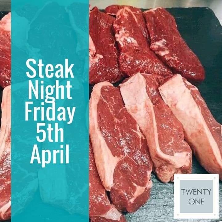 ghtwentyone's tweet photo. We’ve had great interest since announcing our very first Steak Night is coming soon, we are now taking bookings for Friday 5th April. Prices from just £13 , call us on 01440821017 to book a table! 🥩🍺🙌🏻 #SteakNight #Special #BookEarly #GoodFood #Suffolk #Newmarket #AwardWinning https://t.co/EtO9bioe3D