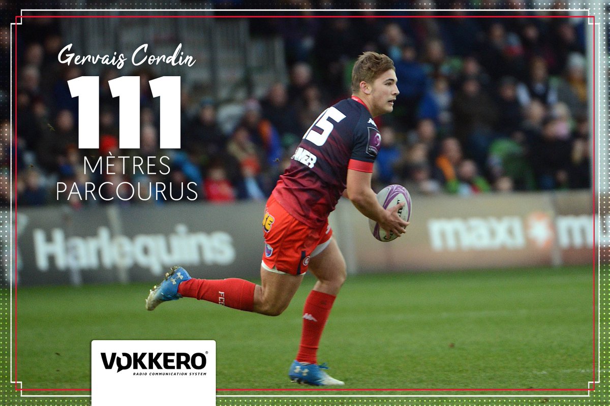 FCGrugby_en's tweet photo. 💯 With 111 meters run with the ball, Gervais Cordin made a stunning performance in Bordeaux! #UBBFCG #AllezFCG https://t.co/gf0MKG2z5S