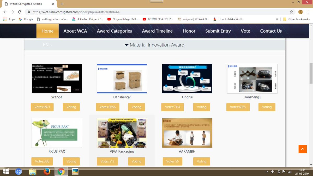 geomaitri's tweet photo. Please Vote on following Link to VIVA Packaging in Material Innovation category in World Corrugated Award.
https://t.co/cPDEKrxTFq https://t.co/CaVQu40EsD