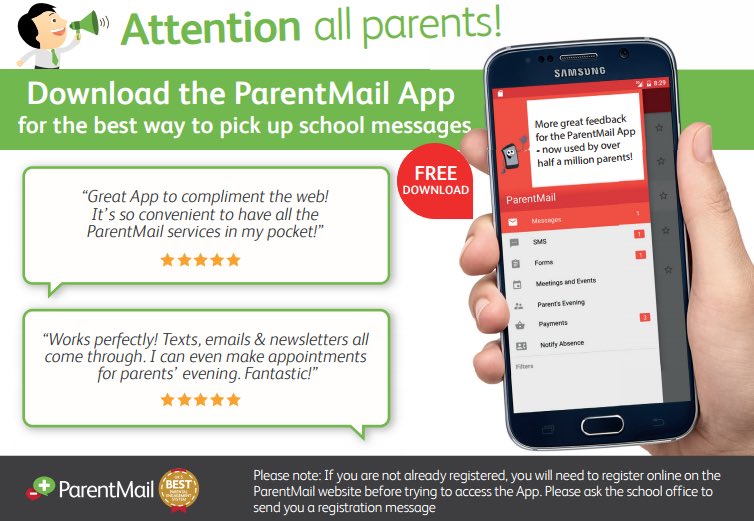 Bristol_BLC's tweet photo. 📣Parents - Have you registered for @ParentMail yet? We switch all communications to @ParentMail on today! Any queries contact us or speak to Reception staff. #communication https://t.co/61jSY95tdw