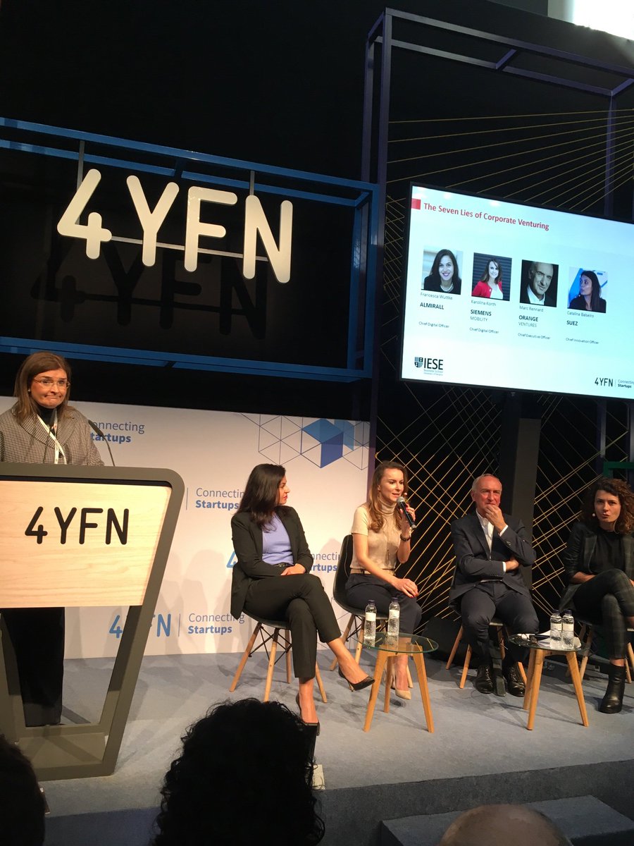 JairoAOrozcoT's tweet photo. Reporting from #4yfn19 @ISE_EAN @fjmatiz #CorporateVenture #Connectingstartups https://t.co/YmT91LojNe