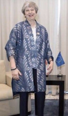 AndrewRiley1986's tweet photo. Who wore it best?..... well obviously the fab @carl_lindquist ...sorry @theresa_may ...brocade Fabric bought at the wonderful @CrescentTrading In East London for #PhantomOslo running until the end of March. https://t.co/7O6ZoSLd0e