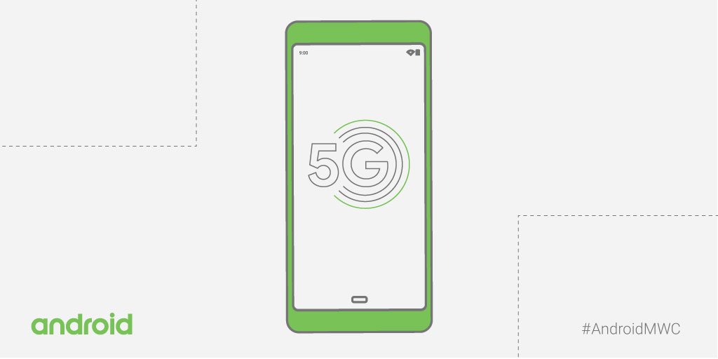 Android's tweet image. 5G has arrived, and on #Android first! Thanks to open source contributions and help from @Qualcomm, widespread adoption around the world is a reality. #AndroidMWC #MWC19