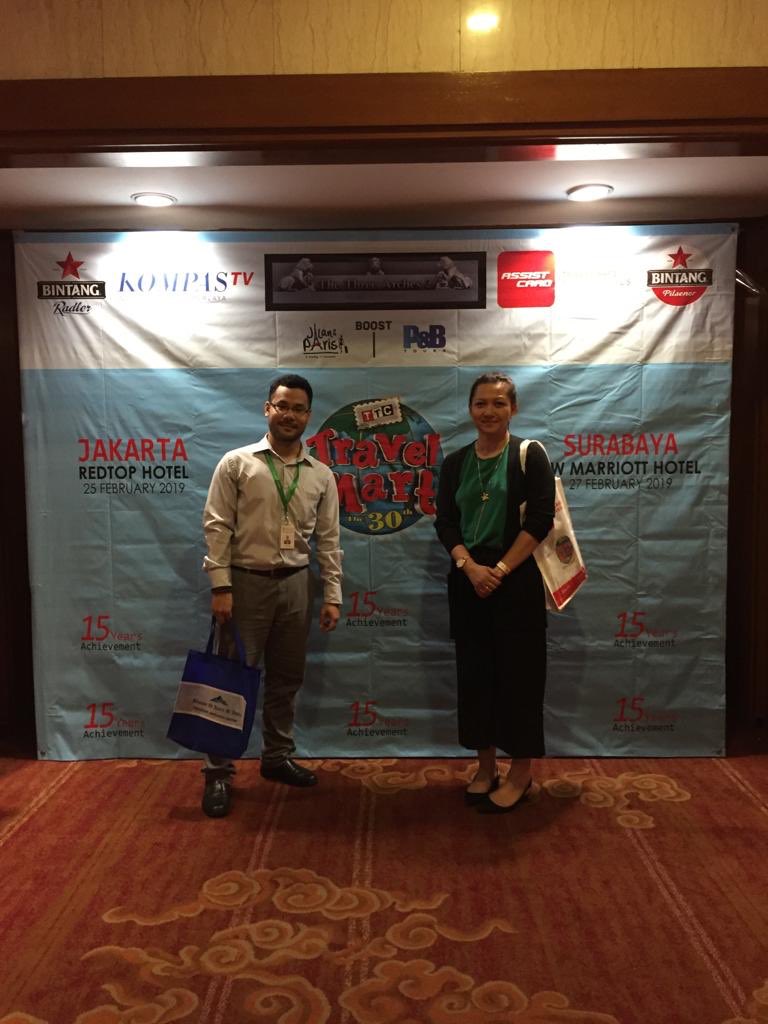 IrlEmbIndonesia's tweet photo. #working4irl today at Travelmart Indonesia, and revealing why Indonesia should #discoverireland. Almost 3,000 visited in 2018; letโs hope more will #jumpintoireland this year! @dfatirl @dfatravelwise @TourismIreland @Failte_Ireland https://t.co/CuGHJsi6Na