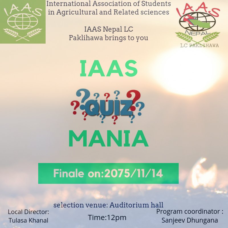 IAASNepalPak's tweet photo. Are you ready for Finale??
Do make your valuable presence!! https://t.co/r9WYXLMwM5
