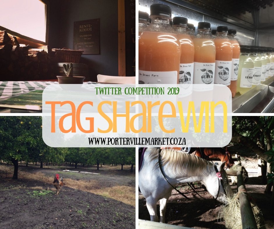 PortervilleStay's tweet photo. R500 market giveaway🌱
Join the competition by...
1.Liking this post 
2.Tagging 2 or more of your friends 
3.Retweeting! 
Share the💚
Winner drawn 13/04/19. Ts&amp;Cs apply. https://t.co/P1B2VXG1BV 
#Win #Competition #FarmersMarket https://t.co/bz3FM8GVx8