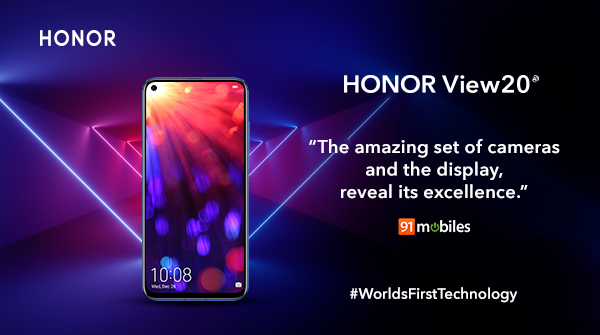HiHonorIndia's tweet image. #HONORView20 display stands out in the market. 
Read what @91mobiles has to say about it&apos;s impeccable display. #WorldsFirstTechnology
bit.ly/2E0PTFe