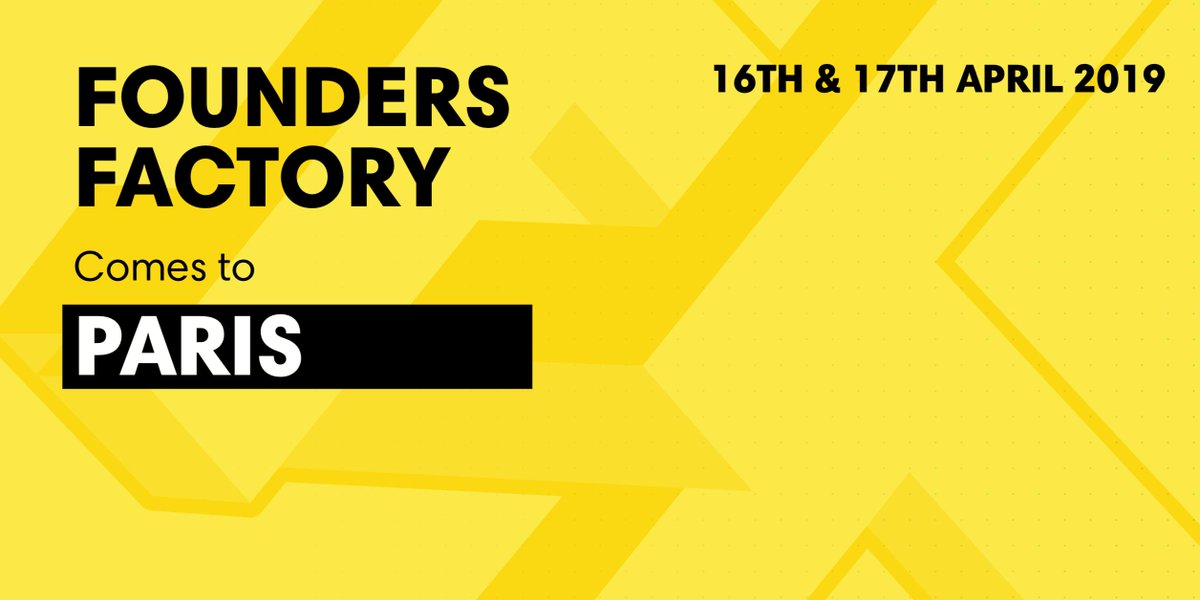 Are you a #startup #founder based in #Paris? We'll be running 1:1 sessions with selected founders. You can expect to gain advice from our team of experts, learn more about our award winning accelerator programme &amp; have the opportunity to be fast-tracked- foundersfactory.com/roadshow/
