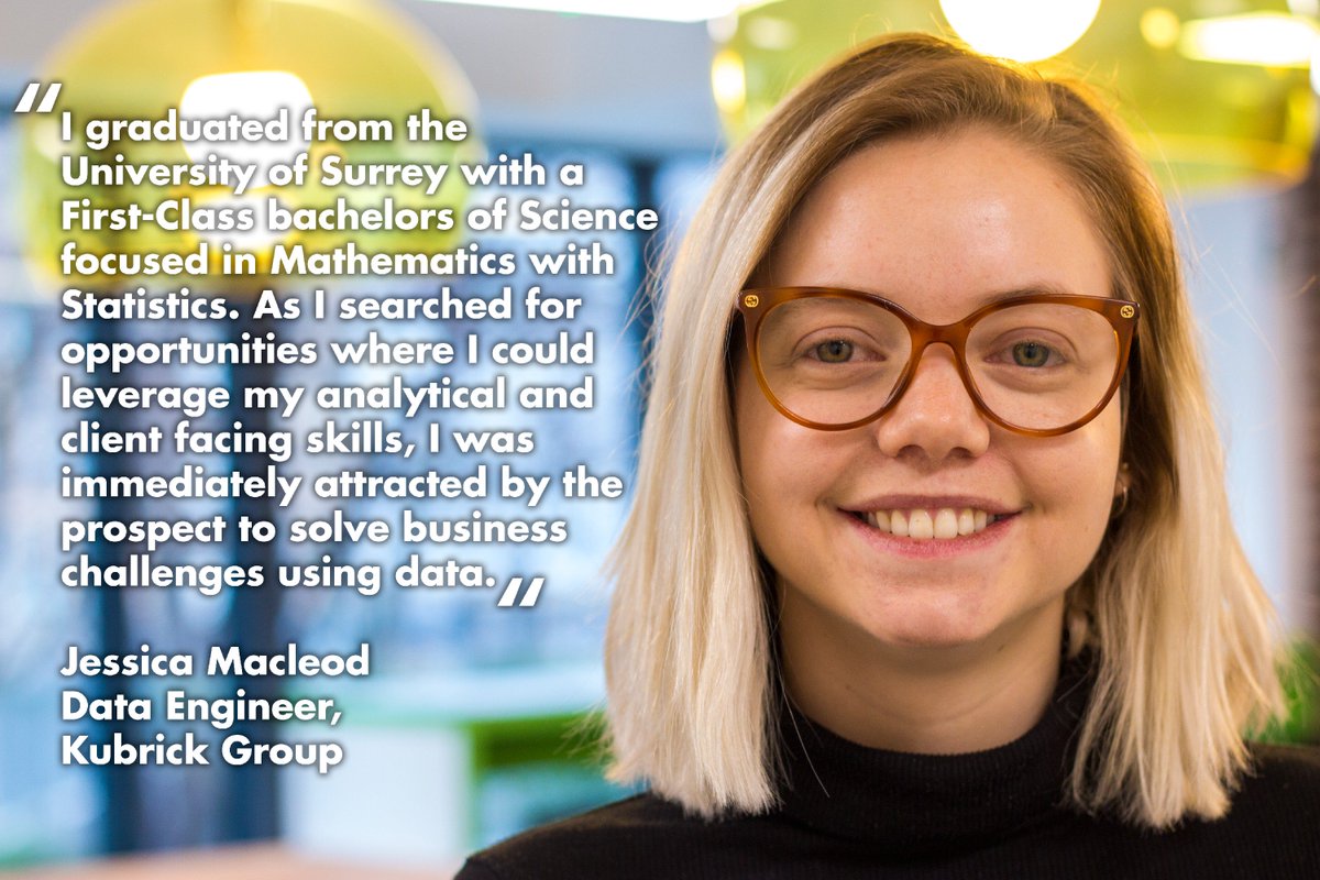 KubrickGroup's tweet photo. If you're a STEM student or graduate, a career in data could be the perfect fit for you. Check out our profile for more info on who we are/how to apply!
#data #stem #womenindata #GirlsWhoCode #dataengineering #dataanalytics #datagovernance #datainc #diversity #uniofsurrey https://t.co/Ec85PYsAFR