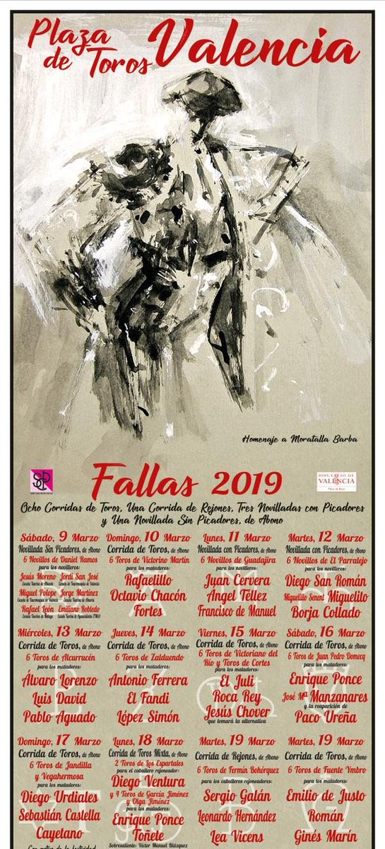 🎆¡Compra tus entradas sueltas para todos los festejos de la feria de Fallas!

🎫Haz click aquí para más información: toroticket.com/12-entradas-to… - #FelizLunes