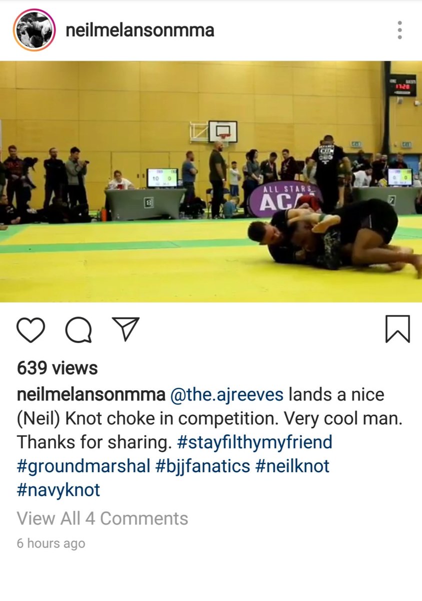 TAjreeves's tweet photo. Made my day..#NeilMelanson shared my #submission. Neil was the coach of #UFC legend #randycourture amongst others and is still considered one of the best grappling coaches out there! https://t.co/U5c07mYBOG